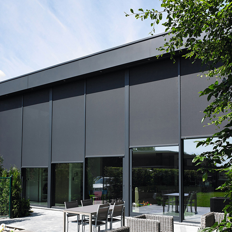 Outdoor Motorized Roller Blinds from China manufacturer R&C